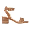 Discount 👍 Verali Elly Low Block Ankle Mules ⭐ Shoes In Tan Weave ✔️