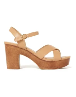 Best Pirce ⭐ Forever New Clara Heeled Clog In Brown ✨