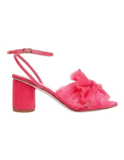 Discount ❤️ Pink Inc Secret Fuchsia Fabric 🛒 Sandals ⭐