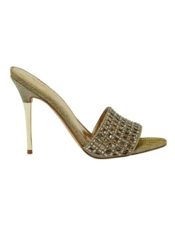 Wholesale 🎁 Guess Mably Heeled Shoe In Gold ⭐
