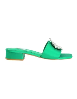 Cheap ⭐ Dune London Nailah 🎉 Sandals In Green 🎁