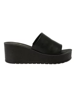Outlet ✔️ Wide Steps Landon Sandals In Black Smooth 👍