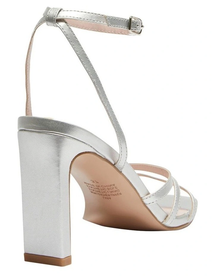 Best deal π― Pink Inc Lara Sandals In Silver Metallic π - Image 4