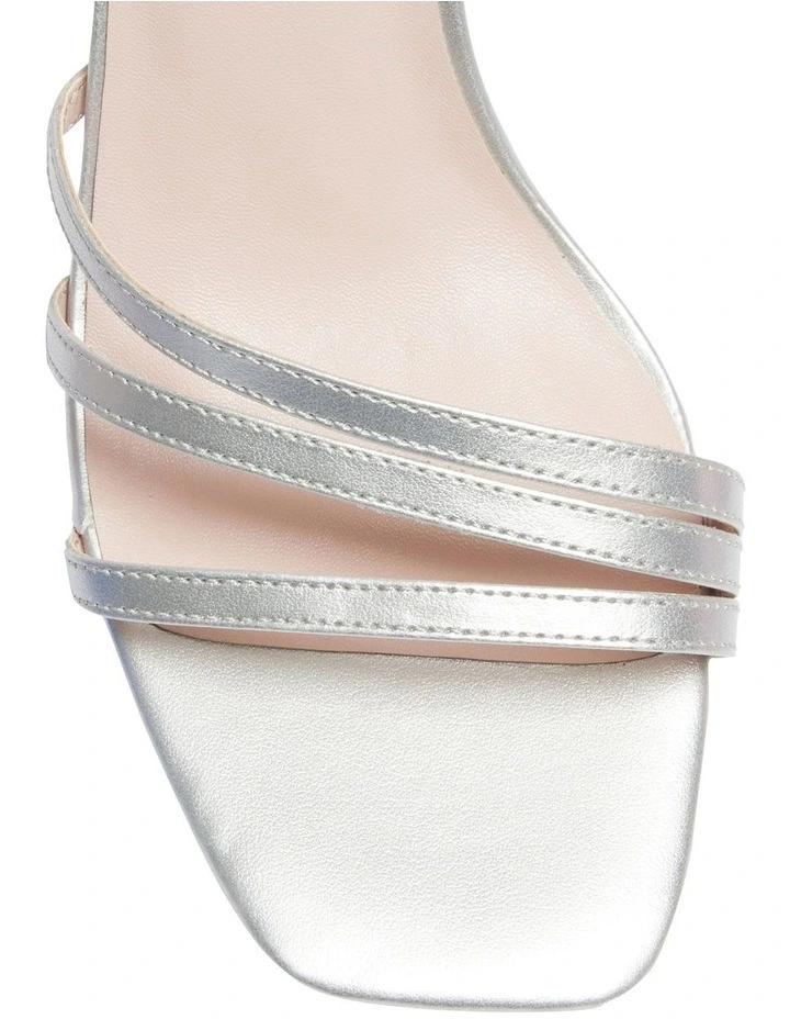 Best deal π― Pink Inc Lara Sandals In Silver Metallic π - Image 7