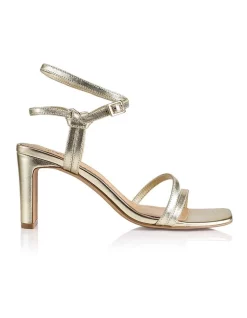 Best deal ⭐ Siren Kianna Block Heel 🎉 Sandals In Gold ✔️