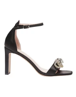 Flash Sale 👍 Pink Inc Honey Sandals In Black Satin 🤩
