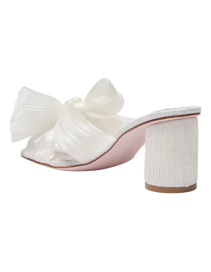 Outlet π Pink Inc Surge Ivory Fabric Sandals π― - Image 6