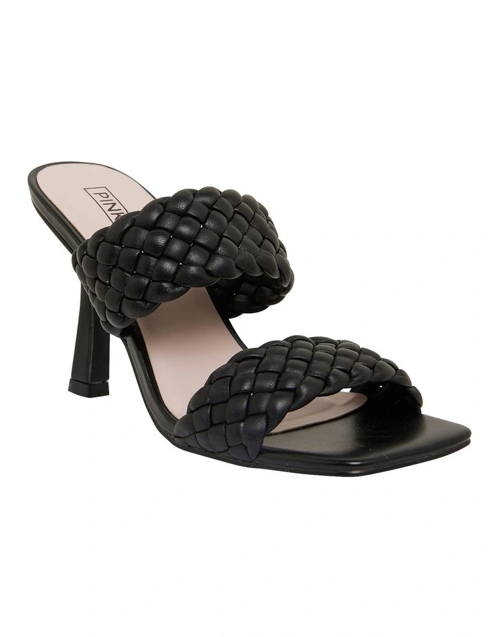 Best Sale π Pink Inc Jacinta Black Weave Glove Sandals β€οΈ - Image 2