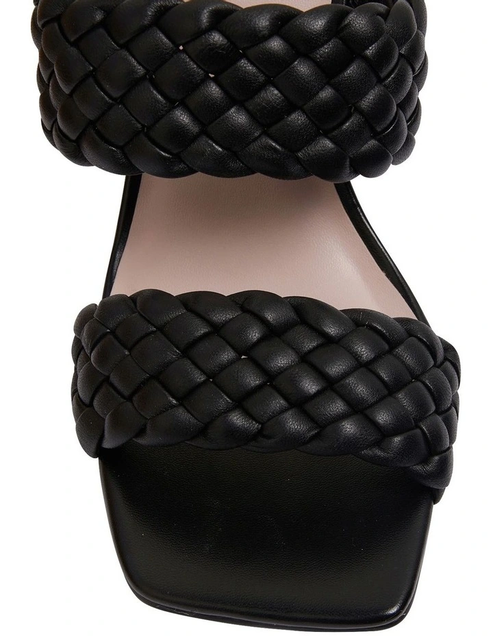 Best Sale π Pink Inc Jacinta Black Weave Glove Sandals β€οΈ - Image 6