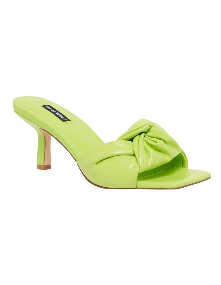 Cheap π Nine West Knot Heeled β¨ Sandal In Lime Green β€οΈ - Image 2