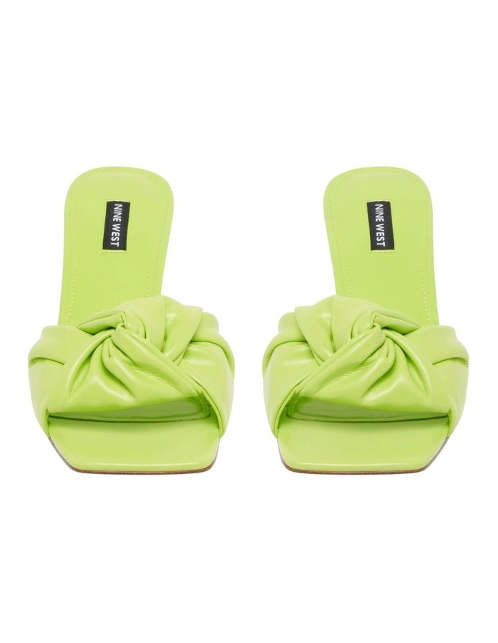 Cheap π Nine West Knot Heeled β¨ Sandal In Lime Green β€οΈ - Image 3