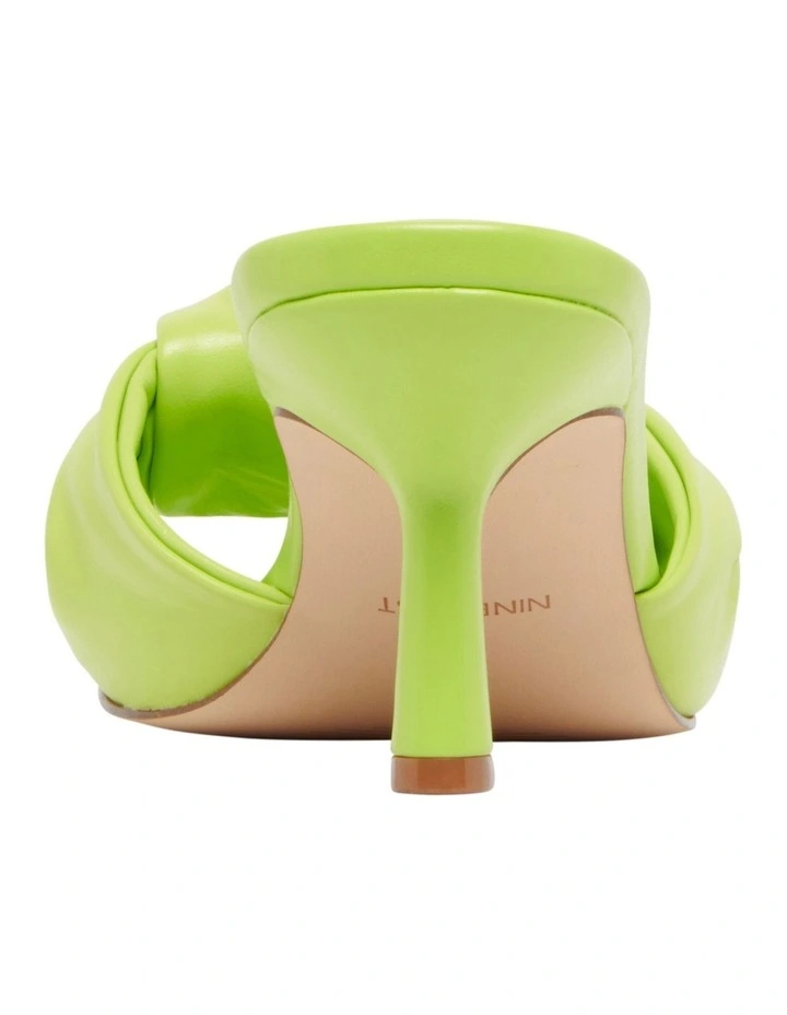 Cheap π Nine West Knot Heeled β¨ Sandal In Lime Green β€οΈ - Image 4