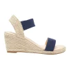 Coupon 🥰 Easy Steps Summit Elastic Sandals In Navy/Beige 🧨