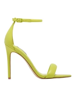 Cheapest โค๏ธ Nine West Teeya Heeled ๐ฅฐ Sandal In Lime Green โ