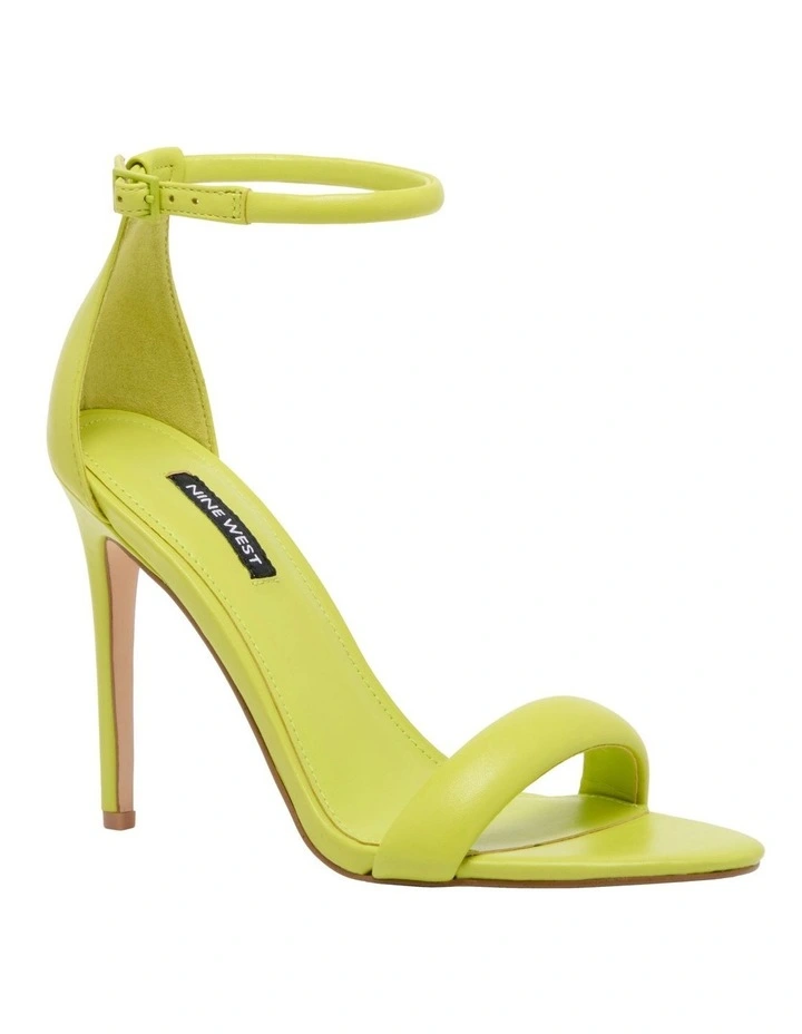 Cheapest β€οΈ Nine West Teeya Heeled π₯° Sandal In Lime Green β - Image 2