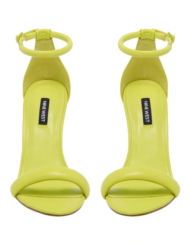 Cheapest β€οΈ Nine West Teeya Heeled π₯° Sandal In Lime Green β - Image 3