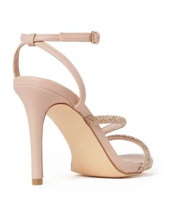 New 🎁 Forever New Isabella Nude Rose Gold Heatfix High Heel 🌟