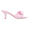 Coupon 💯 Nine West Knot Heeled 💯 Sandal In Pink ⌛