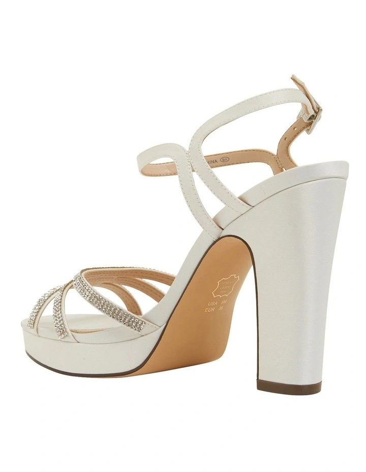 New π NINA Saralyn Ivory Satin Sandals π - Image 7