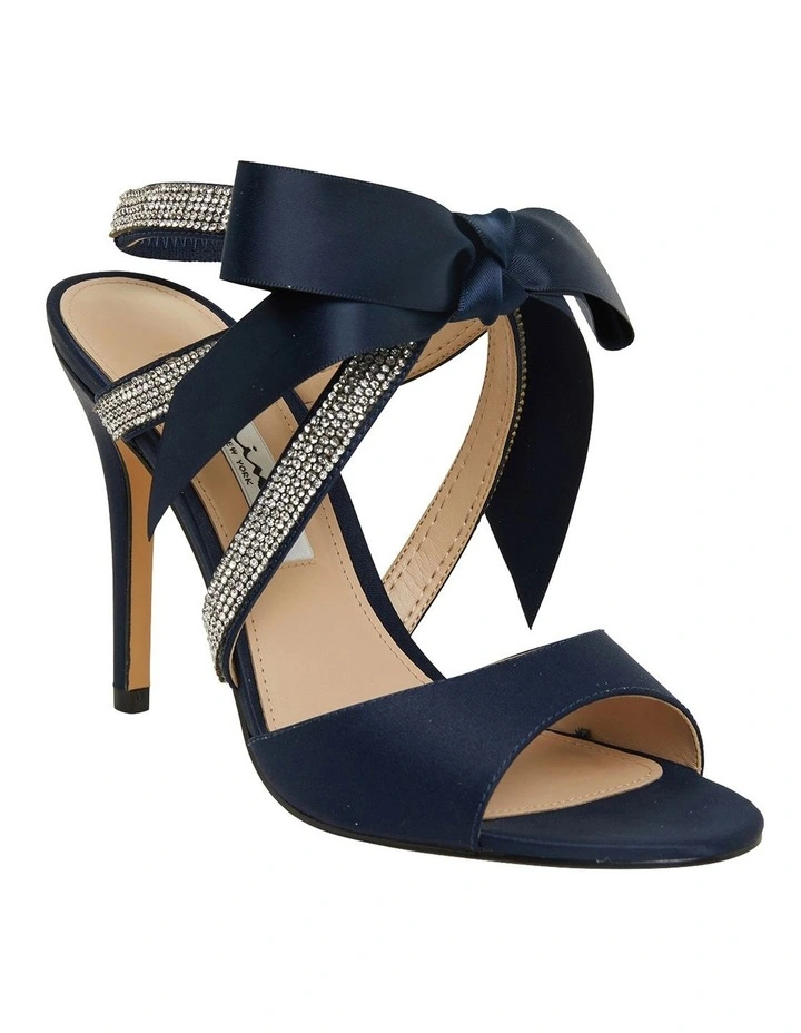 Discount β¨ NINA Claudia New Navy Satin β¨ Sandals π₯ - Image 2