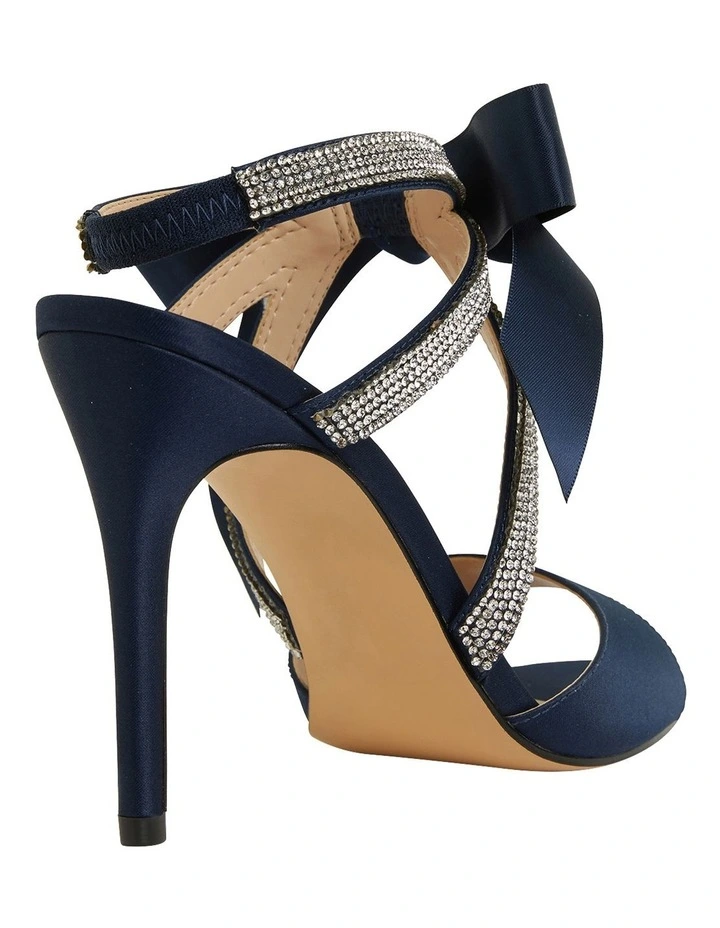 Discount β¨ NINA Claudia New Navy Satin β¨ Sandals π₯ - Image 4