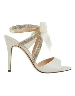 Best deal ⌛ NINA Claudia Ivory Satin Sandals 🌟