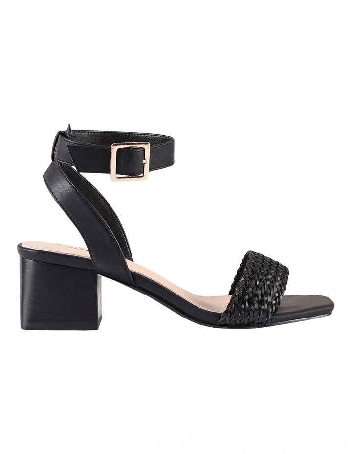 Top 10 π Verali Elly Low Block Ankle Mules π₯ Shoes In Black Weave β¨