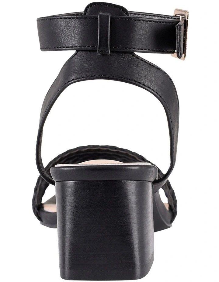 Top 10 π Verali Elly Low Block Ankle Mules π₯ Shoes In Black Weave β¨ - Image 3