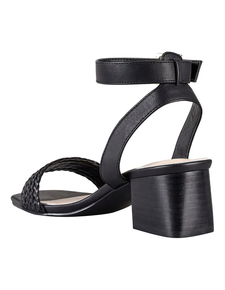 Top 10 π Verali Elly Low Block Ankle Mules π₯ Shoes In Black Weave β¨ - Image 4