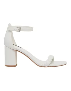 Cheapest ⭐ Nine West Saria 🔥 Sandal In White ❤️