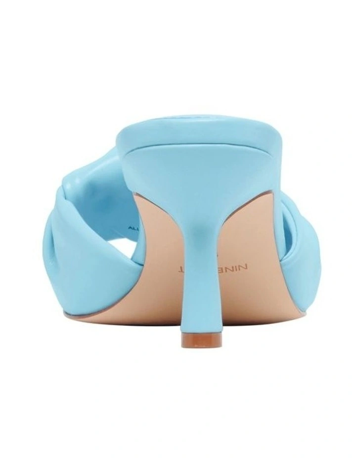 Budget π Nine West Knot Heeled Sandal In Light Blue 𧨠- Image 4