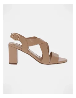 Cheapest โค๏ธ Trent Nathan Uma Beige Leather Heeled โ Sandal ๐