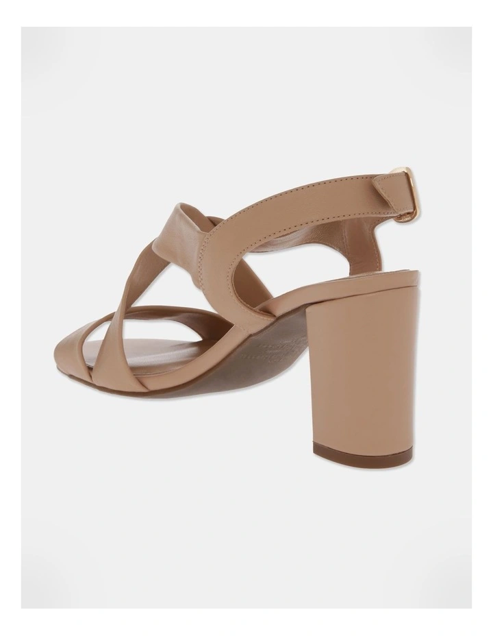 Cheapest β€οΈ Trent Nathan Uma Beige Leather Heeled β Sandal π - Image 3