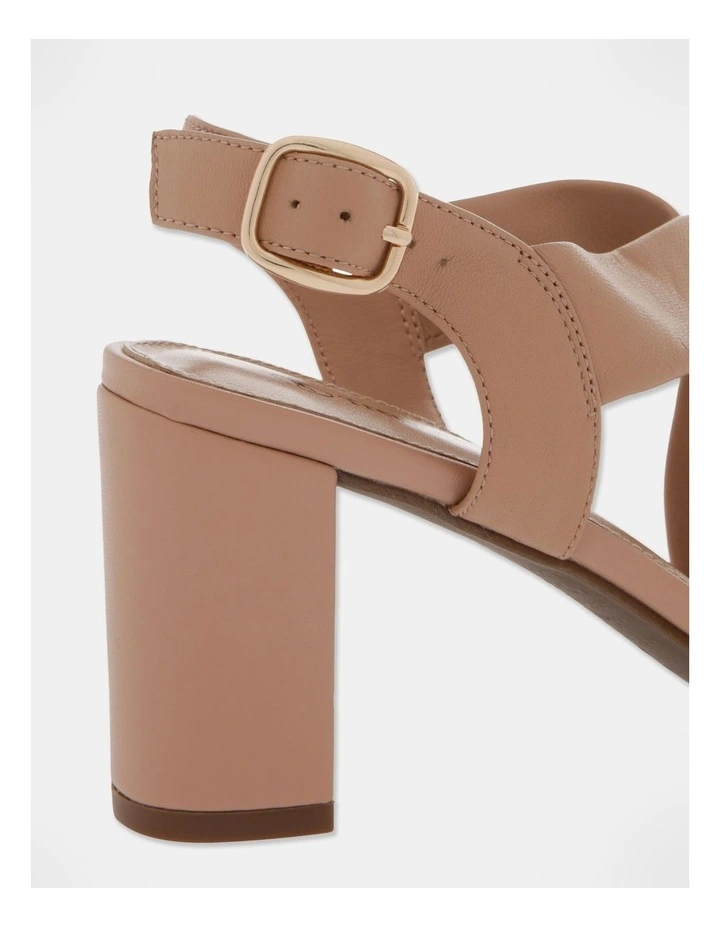 Cheapest β€οΈ Trent Nathan Uma Beige Leather Heeled β Sandal π - Image 4
