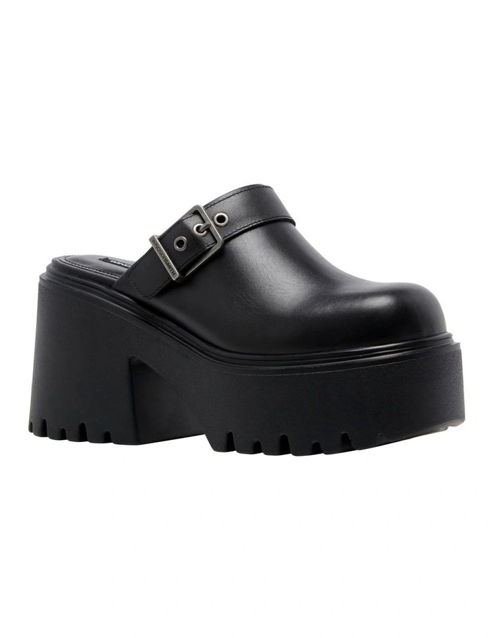 Budget π Windsor Smith Luck Chunky Platform Heels In Black Leather 𧨠- Image 2
