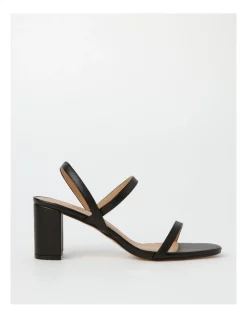 Budget โจ Miss Shop Mila Black Block Heel ๐ฅฐ Sandal โ