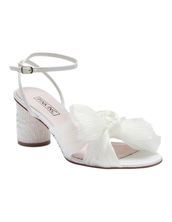 Discount ⭐ Pink Inc Secret Ivory Fabric ✔️ Sandals ✔️ - Image 2