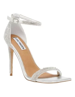 Buy 🎉 Steve Madden No Doubt-R Rhinestone Heel In Silver 🔔