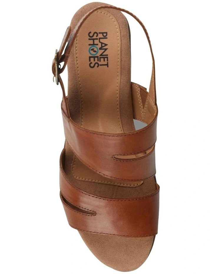 New π₯° Planet Shoes Cathryn 2 Leather Sandal In Tan 𧨠- Image 3