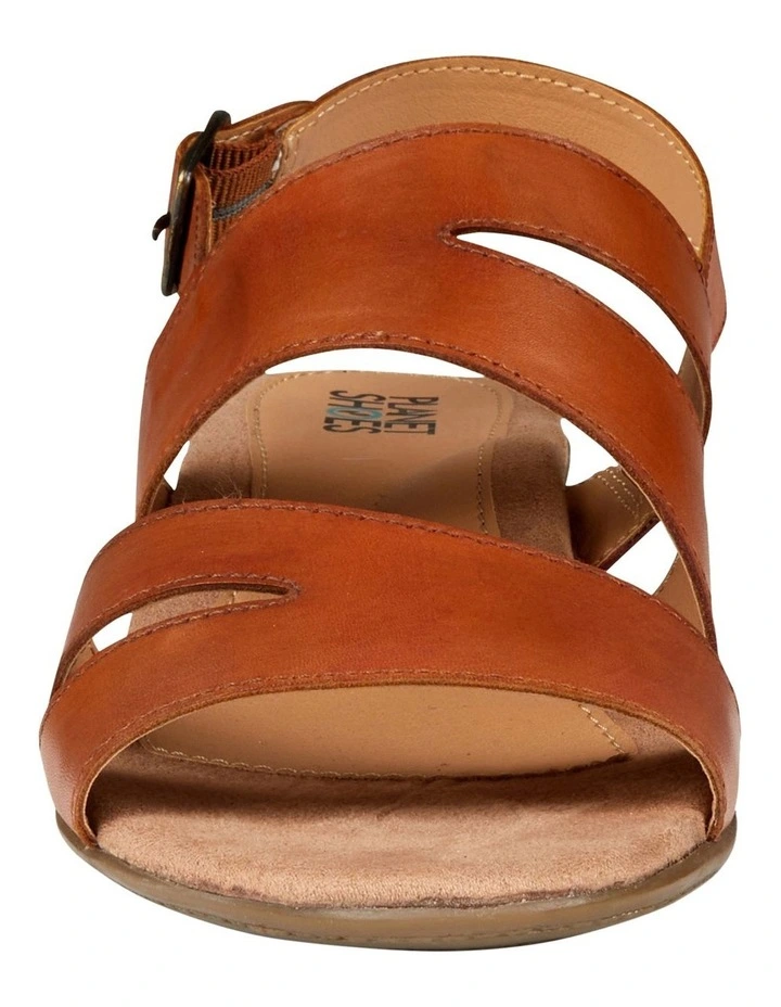 New π₯° Planet Shoes Cathryn 2 Leather Sandal In Tan 𧨠- Image 4