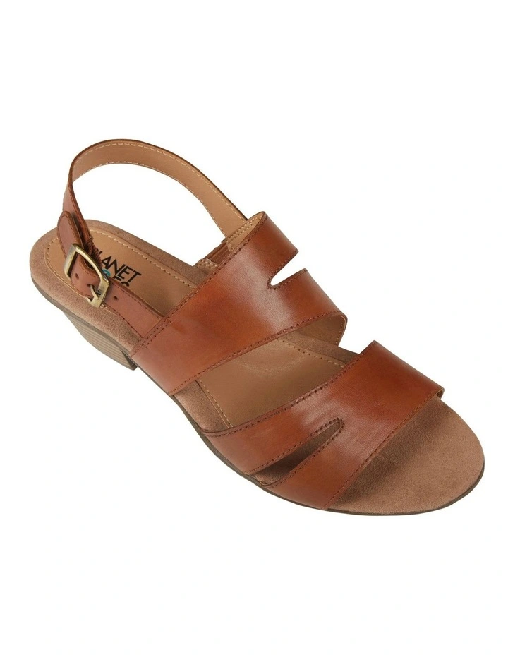 New π₯° Planet Shoes Cathryn 2 Leather Sandal In Tan 𧨠- Image 5