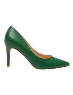 Budget 😀 Ravella Wild Heeled 👏 Shoes In Green Smooth ✨