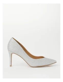 Best Pirce ❤️ Collection Alexa Silver Heeled 😀 Shoes 🤩