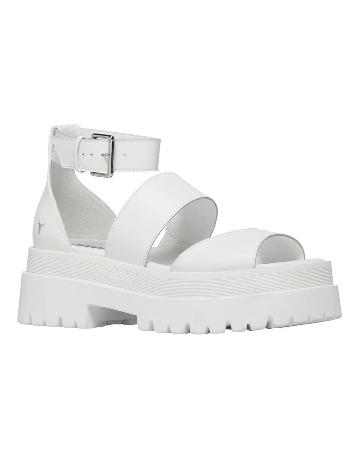 Best reviews of π Windsor Smith Thrilled White Leather Ankle Strap Platform β Sandal βοΈ - Image 4