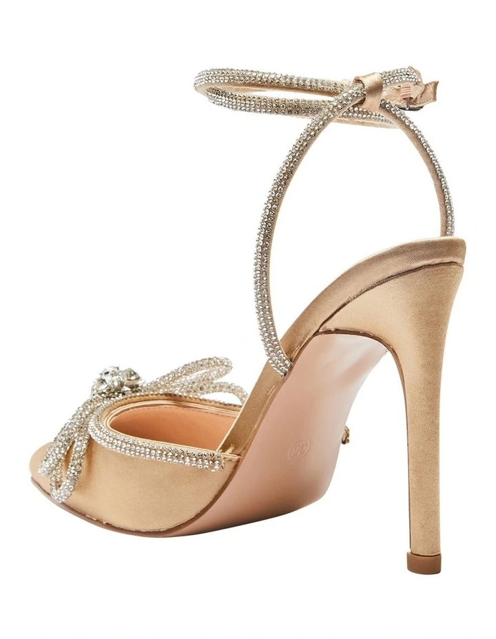 New β¨ Pink Inc Rory Heeled π Shoes In Gold Satin π - Image 6