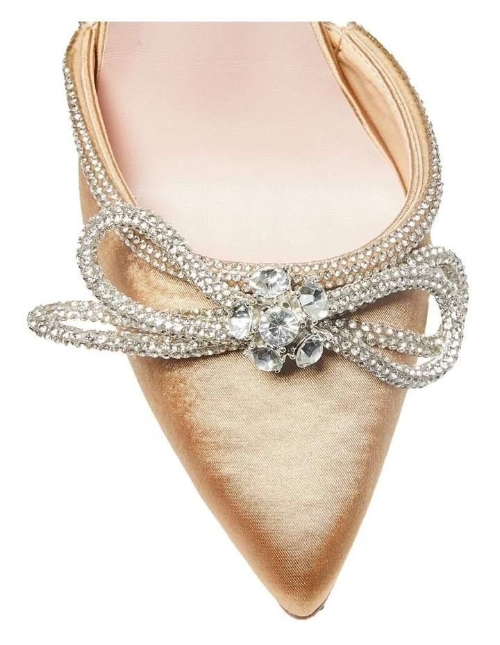 New β¨ Pink Inc Rory Heeled π Shoes In Gold Satin π - Image 7