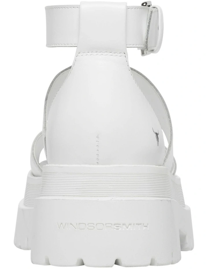 Best reviews of π Windsor Smith Thrilled White Leather Ankle Strap Platform β Sandal βοΈ - Image 6