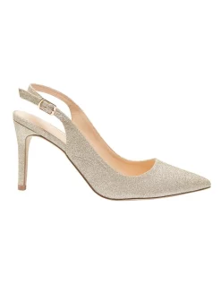 Best deal 😀 Ravella Whiz Heeled Shoes In Gold Glitter 🌟