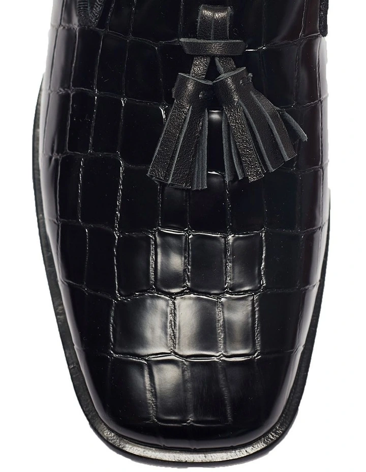 Best Sale β€οΈ Jane Debster Famous Black Croc Heeled Shoes π - Image 7