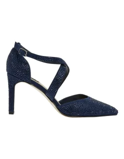 Best reviews of 🔔 Alan Pinkus Madison Fabric Heeled Shoes In Navy ✔️